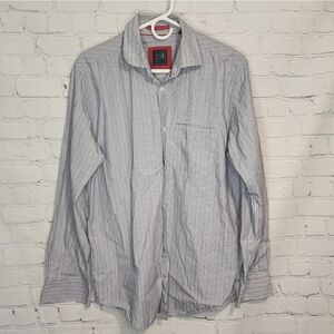 Men's True Measure longsleeve button-down shirt, size Medium
